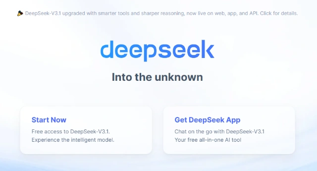 DeepSeek screenshot